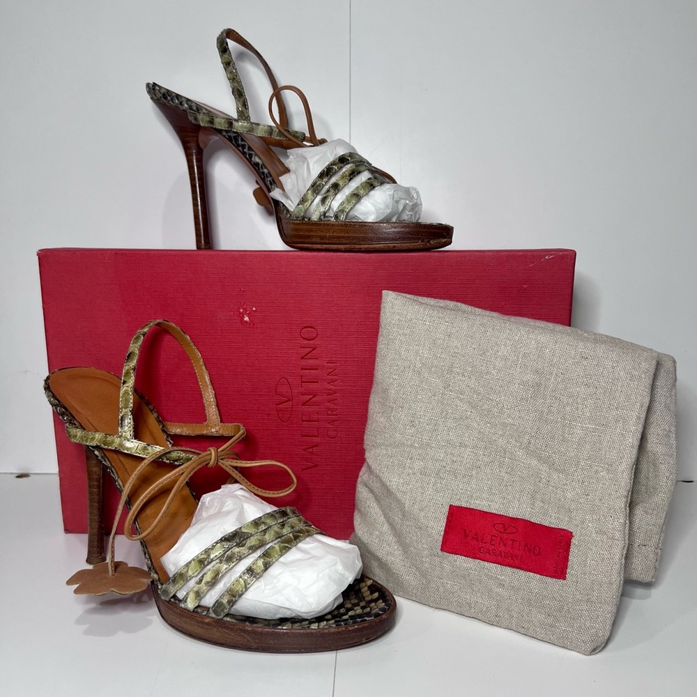 Valentino Garavani Python Sandals - image 5